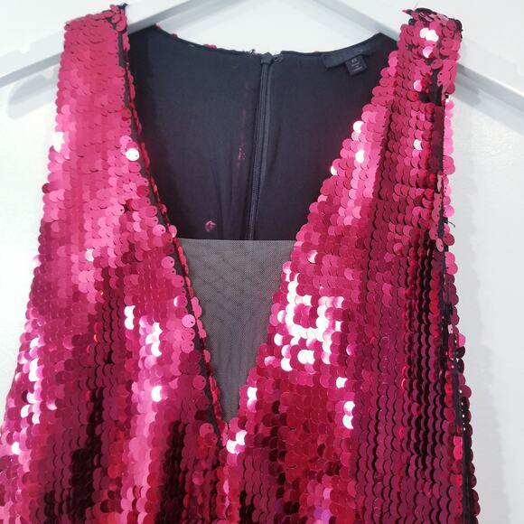 Revolve NBD Sequins Mini Cocktail Dress Christmas Holiday Disco - Picture 3 of 12